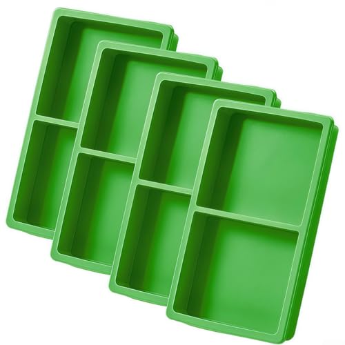 Set mit 4 Silikon-Lebensmitteltabletts für Ernte, rechter Gefriertrockner, mittlere Tabletts, hilft dabei, mehrere Lebensmittel zu organisieren und verhindert Bewegung während des Gefriertrocknens von Lioaeust
