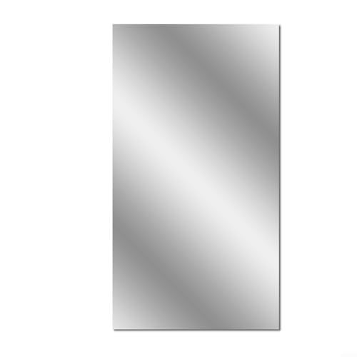 Spiegel-Wandaufkleber, 2 Stück, 200 x 60 cm, selbstklebende Spiegelfolie, Wandspiegelfolie, Dekoration für TV-Hintergrund, Wände, Räume, Türen von Lioaeust