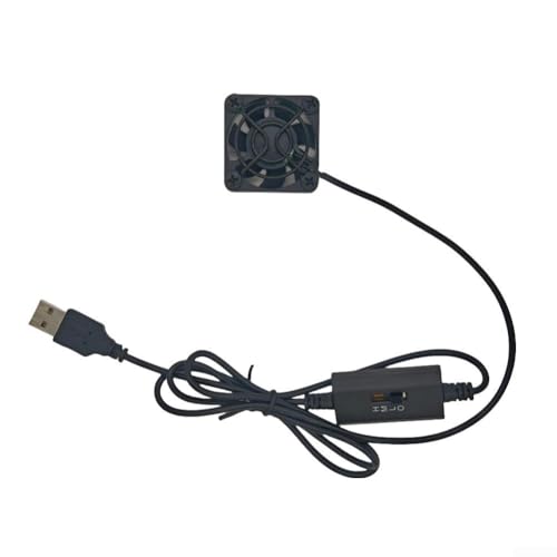 USB-Mini-Ventilator mit einstellbaren Geschwindigkeiten, kompakte Kühllösung für Laptops und andere Geräte (B) von Lioaeust