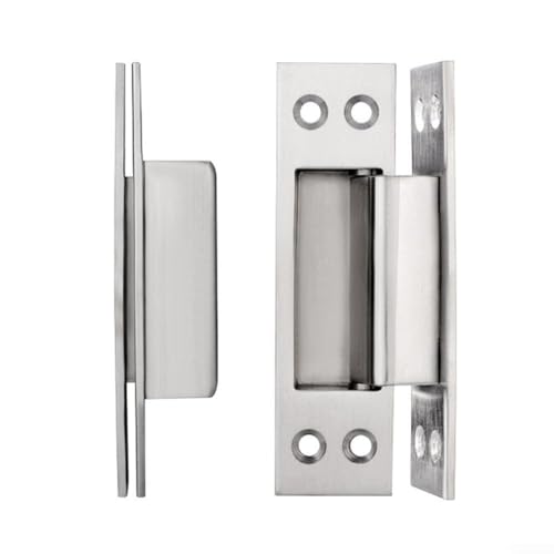 Unsichtbare Scharniere, Kreuzscharniere, Zubehör, Möbelzubehör, Ersatz für Falttüren (Silber) von Lioaeust