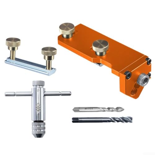 Verstellbares Bohrführungsset für M6 M8 Aluminiumprofile mit verbesserter Tiefenregelung (b) von Lioaeust