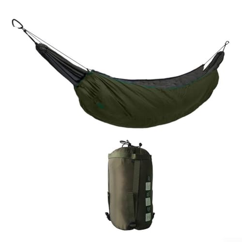 Warmer Camping-Bettbezug, bequem im Freien, verstellbare Passform, kompatibel mit Campingbetten (nur Bezug) (nur C (nur (J(Armeegrün) von Lioaeust