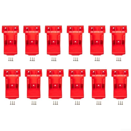 Werkzeughalterung für 18 V Bohrer-Batteriehalter für Modelle 48111820 48111850 48111860 und ausgewählte 20-V-Batterien, entworfen für die Montage an Werkbänken oder Wänden (12 Stück) von Lioaeust