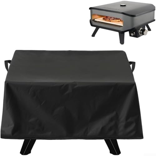 Wetterfeste Pizzaofenabdeckung für 43,2 cm Gasöfen mit 420D silberbeschichtetem Oxford-Gewebe und verstellbaren Kordelzügen plus Seitengriffen Wetterfeste Pizzaofenabdeckung für 43,2 cm Gasöfen mit 420D silberbeschichtetem Oxford-Gewebe und verstellbaren Kordelzügen plus Seitengriffen von Lioaeust