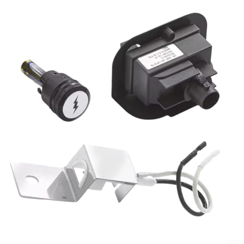 Zündknopf-Kit, Ersatz, elektronischer Zündknopfzünder-Set, Ersatzteile für Weber 64868 Q1200/2200 von Lioaeust