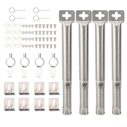 Zuverlässiger Edelstahl-Grillbrenner mit verstellbarer Größe von 30 5 cm bis 44 5 cm für verschiedene Grills Zuverlässiger Edelstahl-Grillbrenner mit verstellbarer Größe von 30 5 cm bis 44 5 cm für verschiedene Grills von Lioaeust