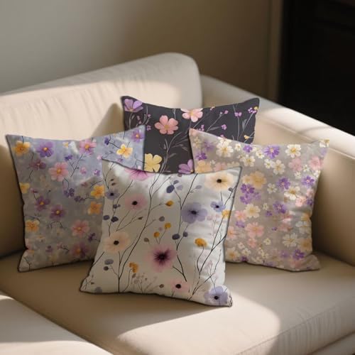 Kissenbezug 65x65 cm Lila Kissenbezüge Blumen Sofakisse 4er Set Quadrat Kissenbezug Samt Couch Kissen Aesthetic Kopfkissenbezug mit Reiß Verschluss für Frühling Sommer Gartenmöbel Deko Geschenke b1433 Kissenbezug 65x65 cm Lila Kissenbezüge Blumen Sofakisse 4er Set Quadrat Kissenbezug Samt Couch Kissen Aesthetic Kopfkissenbezug mit Reiß Verschluss für Frühling Sommer Gartenmöbel Deko Geschenke b1433 von Lioauanh