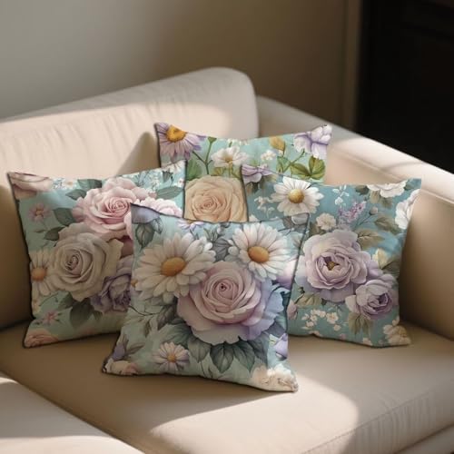 Outdoor Kissen Lila Kissenbezugen 60x60 Balkon Deko Wasserfest Samt Kissenbezüge 4er Set Sofakissen Blumen Outdoorkissen Beidseitig Bedruckt Muster für Garten Patio Bauernhaus Dekor, Geschenke b-1430 Outdoor Kissen Lila Kissenbezugen 60x60 Balkon Deko Wasserfest Samt Kissenbezüge 4er Set Sofakissen Blumen Outdoorkissen Beidseitig Bedruckt Muster für Garten Patio Bauernhaus Dekor, Geschenke b-1430 von Lioauanh