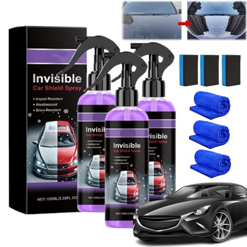 Car High Protective Coating Spray, 3 In 1 High Protection Quick Car Coating Spray, Car Ceramic Coating Spray, Car Shield Spray Car Wax Polish Spray, Quick to Shine and Long-lasting Protection (3pcs) von Liocwocne