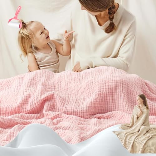 Liocwocne Montivo Musselin Decke, Manteva Sanfte Musselin Decke 150 X 200, Montivo Musselindecke, Leicht, Atmungsaktiv, Weich und KüHl, Geeignet füR Erwachsene und Kinder Zum Schlafen(E,150 * 200CM) Liocwocne Montivo Musselin Decke, Manteva Sanfte Musselin Decke 150 X 200, Montivo Musselindecke, Leicht, Atmungsaktiv, Weich und KüHl, Geeignet füR Erwachsene und Kinder Zum Schlafen(E,150 * 200CM) von Liocwocne