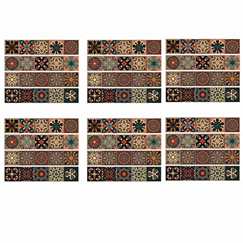 Lioggyet 120 Stück 3D Multi Marokkaner Selbstklebende Badezimmer Küche Wandtreppe Fliesen Aufkleber Lioggyet 120 Stück 3D Multi Marokkaner Selbstklebende Badezimmer Küche Wandtreppe Fliesen Aufkleber von Lioggyet
