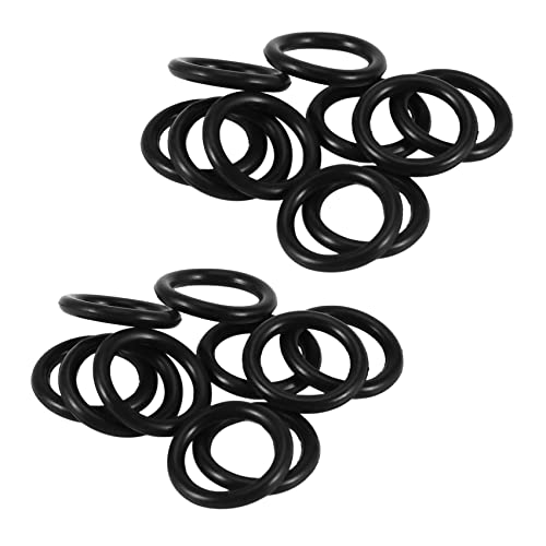 Lioggyet 20 Stueck Schwarz Gummi Oil Seal O Shaped Ringe Dichtung Unterlegscheiben 16X12X2 mm von Lioggyet