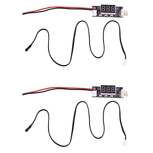 Lioggyet 2X DC 12V Mini 4-Draht-PWM-Lüfter Temperaturregelung Regler Temperaturgeschwindigkeit Digitalanzeige Unterstützung 3A Lüfter Ein/Aus-Steuerung von Lioggyet
