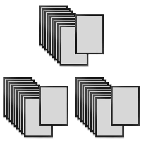 Lioggyet 30 Stück A5 Magnetische Diamant-Kunstrahmen, Selbstklebender Magnetischer Bilderrahmen, Diamant-Gemälderahmen, Präsentationsrahmen, Schwarz Lioggyet 30 Stück A5 Magnetische Diamant-Kunstrahmen, Selbstklebender Magnetischer Bilderrahmen, Diamant-Gemälderahmen, Präsentationsrahmen, Schwarz von Lioggyet