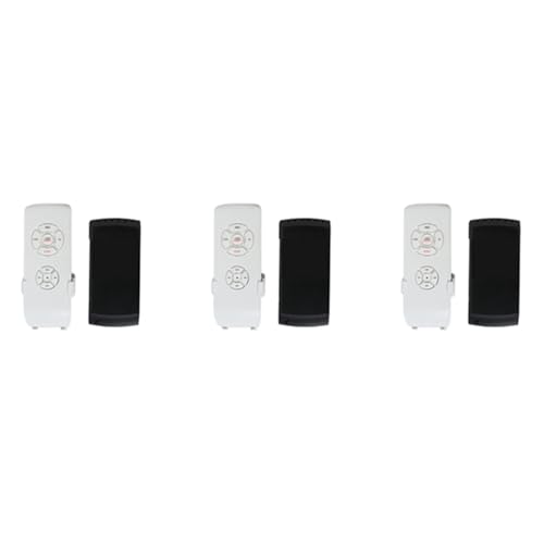 Lioggyet 3X Decken Ventilator Fernbedienungs Kit, Kleine Universelle Decken Ventilatoren Lichtfernbedienung, Geschwindigkeits, Licht und Timing Kabellos Steuerung von Lioggyet