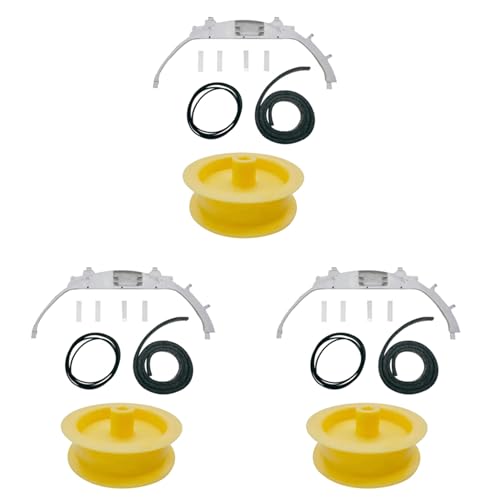 Lioggyet 3X WE49X20697 Lagersatz für Wäschetrockner WE3M26 oberes Lager WE9M30 Trommelfilz WE12M29 Gurt WE1M1067 Lagerschieber WE12X83 von Lioggyet