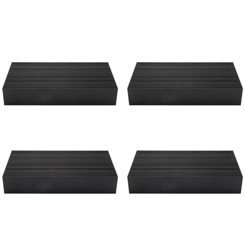 Lioggyet 4 x Heizlüfter aus Aluminium, silberfarben, langlebig, 80 x 27 x 150 mm, für LED, Leistungstransistor, Elektroheizkörper, Chip von Lioggyet
