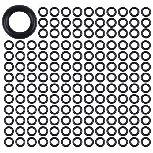Lioggyet 400 Stück schwarze Nitrilkautschuk O-Ringe 12 mm x 2,5 mm x 7 mm von Lioggyet