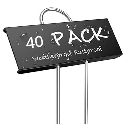 Lioggyet 40er-Pack Pflanzenetiketten Aus Metall, Wetterfeste Gartenmarkierungen für Gemüse, Blumen, Samen, Gewächshaus von Lioggyet