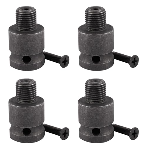 Lioggyet 4X 1/2 Bohr Futter Adapter für Schrauber Umbau 1/2-20Unf mit 1 Stück Schraube von Lioggyet