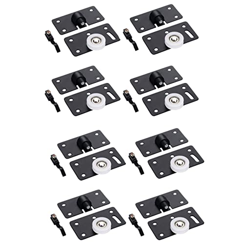 Lioggyet 8 Stück/Set Kleiderschrank Tür Radschrank Radschrank Rollensatz Schublade Türscheibe 3.3X1.8X0.1 von Lioggyet