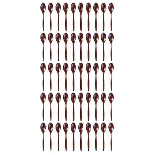 Lioggyet Holzlöffel, Suppenlöffel-Set aus Holz, 50 Stück, natürliche Holzlöffel, zum Essen, Mischen, Kochen, 18 cm Lioggyet Holzlöffel, Suppenlöffel-Set aus Holz, 50 Stück, natürliche Holzlöffel, zum Essen, Mischen, Kochen, 18 cm von Lioggyet