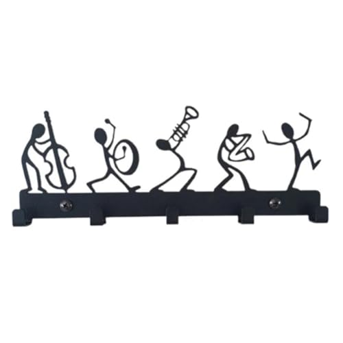 Lioggyet Symphonieorchester, Schwarz, Mantel, hängend, Metallhaken, Schranktür, Wanddekoration, Stil 1 von Lioggyet
