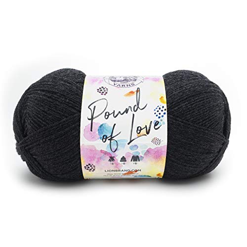 Lion Brand Yarn 550-149 Pound of Love Yarn, Charcoal von Lion Brand Yarn Company