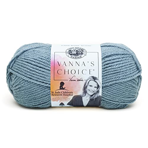 Lion Brand Yarn Company Garn, Blau (Dusty Blue), 156 von Lion Brand Yarn Company