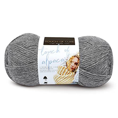 Lion Brand Yarn Company 674-150 Touch of Alpaka Garn, Oxford Grey, One Skein, 190 meter von Lion Brand Yarn Company