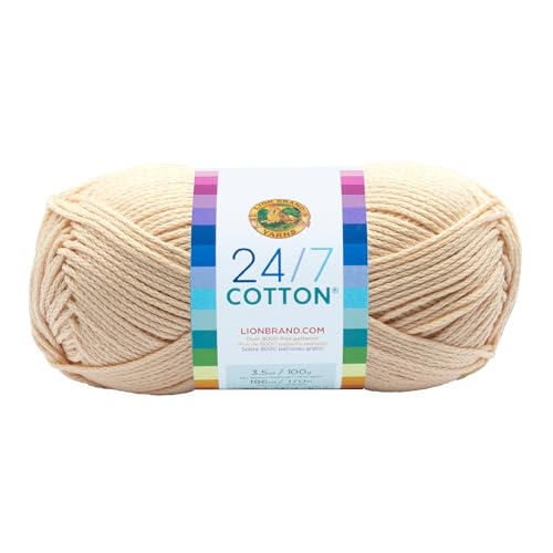 Lion Marke Garn Company Baumwolle Garn, 100% Baumwolle, Ecru von Lion Brand Yarn Company