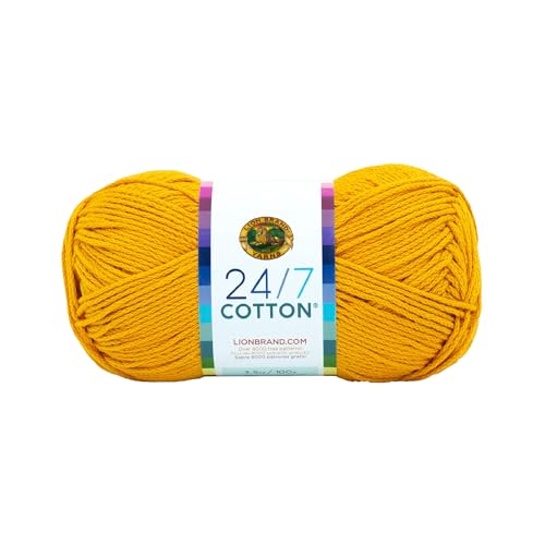 Lion Marke Garn Company Baumwolle Garn, 100% Baumwolle, Goldrute von Lion Brand Yarn