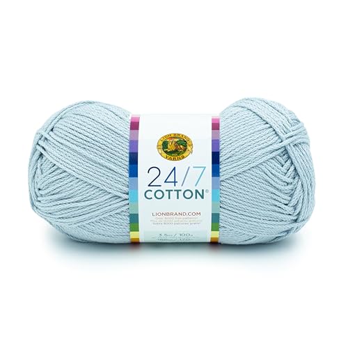 (1 Knäuel) 24/7 Cotton® Garn, Cool Grey von Lion Brand Yarn
