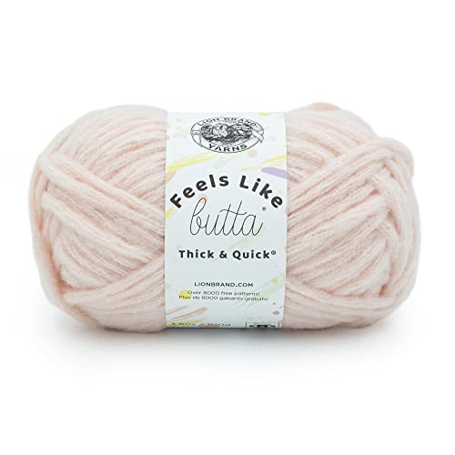 Lion Brand Yarn Feels Like Butta Thick & Quick Garn, Peach Blush von Lion Brand Yarn Company