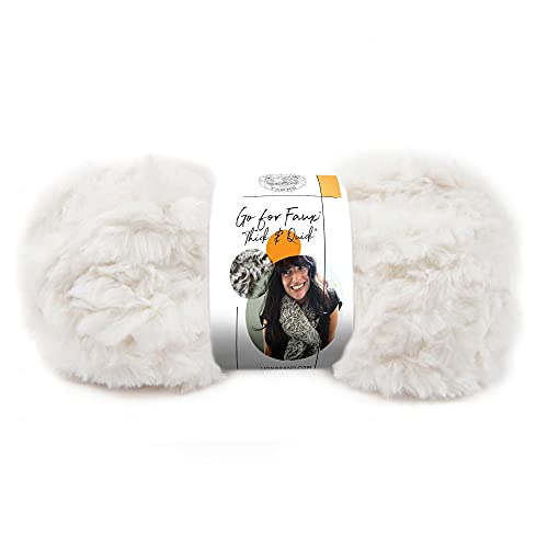 Lion Brand Yarn 323-098 Go fo Faux Thick & Quick Garn, Gebackener Alaska, 22 Meter von Lion Brand Yarn