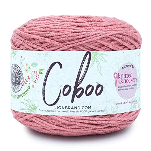 Lion Brand Yarn 835-135 Coboo Garn, Baumwolle, terracotta, 1 Pack, 212 Meter von Lion Brand Yarn