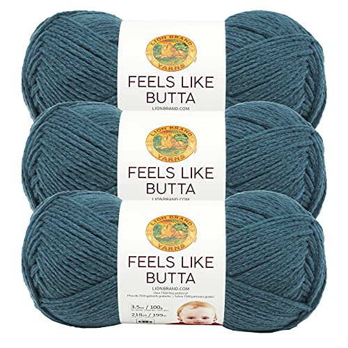 Lion Brand Yarn Aale Like Butta Garn, Blaugrün, 3 Stück von Lion Brand Yarn