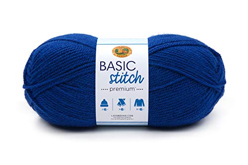 Lion Brand Yarn Basic Stitch Premium Yarn, Saltwater von Lion Brand Yarn