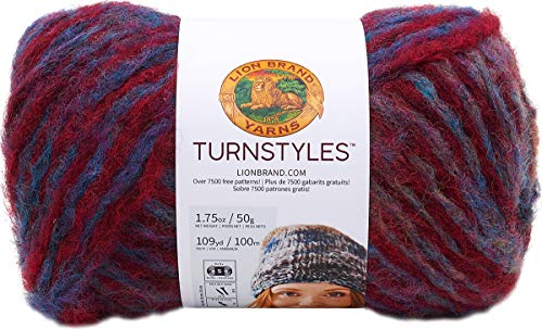 Lion Brand Yarn Company 934-204 Turnstyles Garn, Phlox, One Skein, 100 meter von Lion Brand Yarn Company