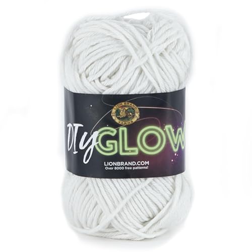 Lion Brand Yarn DIY Glow Garn, Natur von Lion Brand Yarn Company