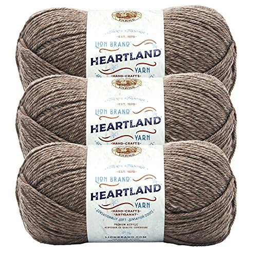 Lion Brand Yarn Company 142 g 100 Percent Acrylic Heartland Yarn Ball, Mammoth Cave, 10.89 x 10.89 x 22.95 cm, 136-125 von Lion Brand Yarn Company