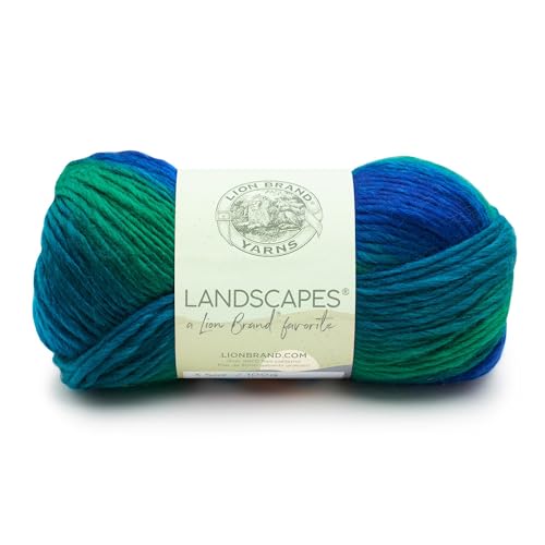 Lion Brand Yarn Landscapes Garn, Blau, 1 Stück Landschaften von Lion Brand Yarn