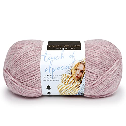 Lion Brand Yarn Company 674-104 Touch of Alpaka Garn, Blush, One Skein, 190 meter von Lion Brand Yarn Company