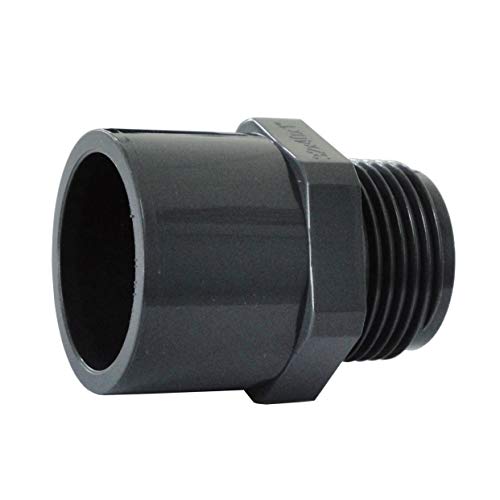 LionFlex PVC Fittings Verbinder Verbindungsstücke (PVC Übergangsnippel Sechs-/Achtkant - 63/50x1 1/4") von LionFlex