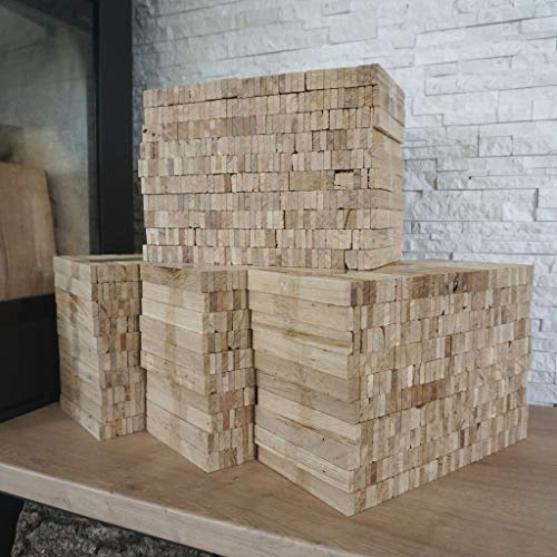 28 kg Eiche Brennholz – Sehr sauber und trocken – Perfektes Anfeuerholz für eine gemütliche Raumwärme - Ideales Zubehör um Brennholz im Kamin zu entfachen Anmachholz von LionSports