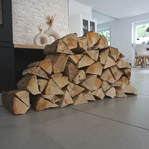 Brennholz 30 kg - 100% Buchenholz - Brennholz aus Deutschland –Ideales Brennholz – Perfektes Brennholz für eine gemütliche Raumwärme - Ideales Zubehör um Wärme im Kamin zu entfachen – Kaminholz von LionSports