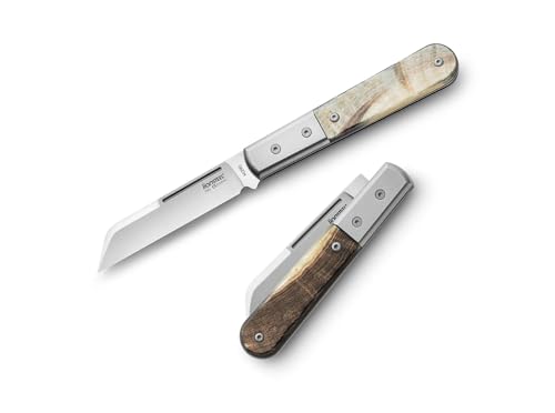 LionSteel Taschenmesser Dom Barlow Ram Horn mit Klinge aus Edelstahl und Griff Metall und Widderhorn in der Farbe Braun, Klingenlänge 7,2 cm, 01LS250 LionSteel Taschenmesser Dom Barlow Ram Horn mit Klinge aus Edelstahl und Griff Metall und Widderhorn in der Farbe Braun, Klingenlänge 7,2 cm, 01LS250 von LionSteel