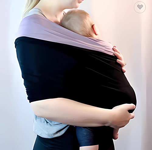 Lioncool Mama's Bonding Comforter, Baby Wraps Carrier, Wearing Wrap Sling for Baby (Black) von Lioncool