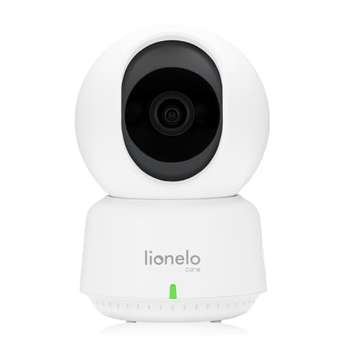 Lionelo Babyline 9.1 Elektronisches Babyphone mit drehbarer 360° Full HD Kamera 5" Bildschirm 50 m / 300 m Reichweite Zwei-Wege-Kommunikation, 8 h Akku, VOX-Funktion Kopplung von bis zu 4 Kameras von Lionelo