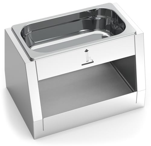 Kopf aus Edelstahl mit Aschenbecher für Mülleimer, 360 x 258 x 260 mm von Lioninox